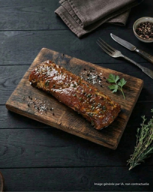 Pluma de porc mariné