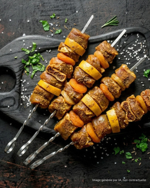 Brochette d’agneau façon Tajine