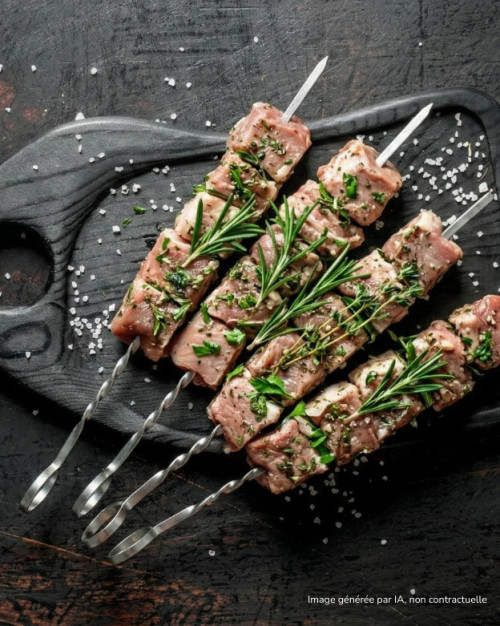 Brochette d’agneau aux herbes