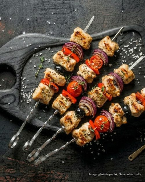 Brochette de poulet à la provençale