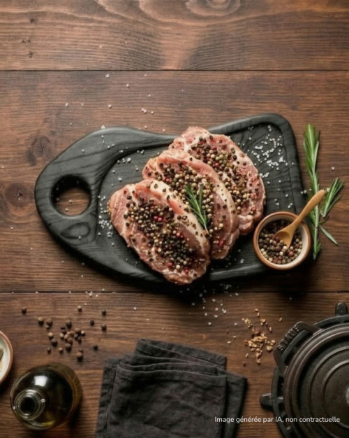 Échine de porc aux poivres