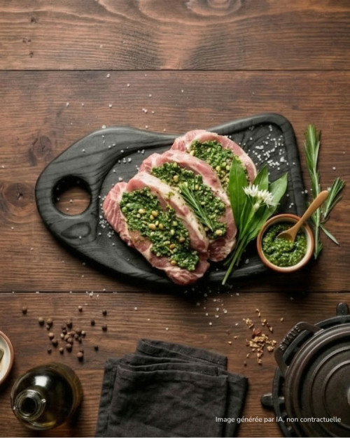 Pluma de porc à l’ail des ours