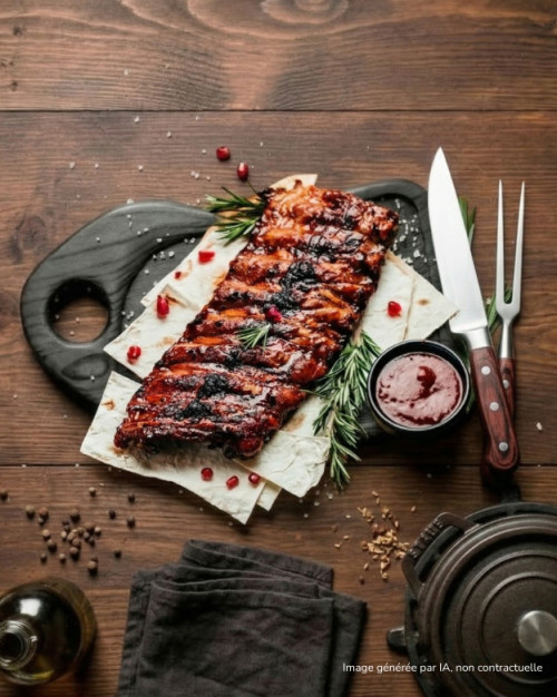 Ribs de porc marinés