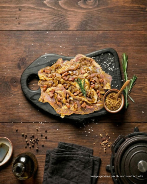 Araignée de porc oignon-bacon