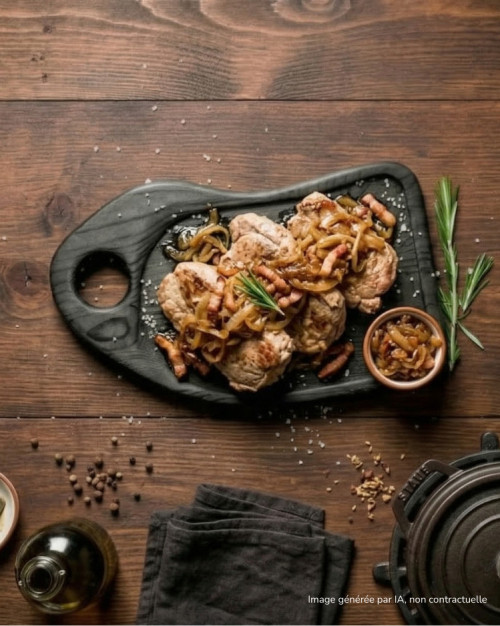 Tendrons de veau oignon- bacon