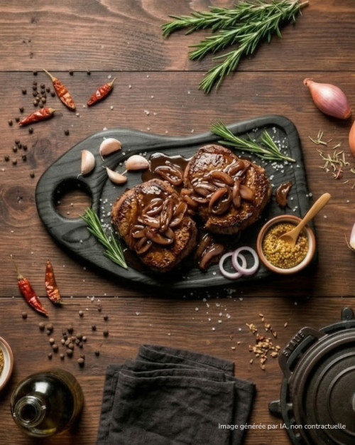 Pavé de bœuf à l’échalote