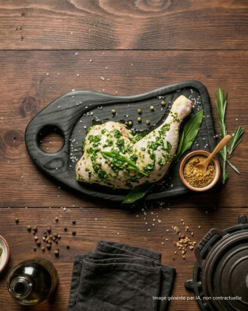 Cuisse de poulet à l’ail des ours