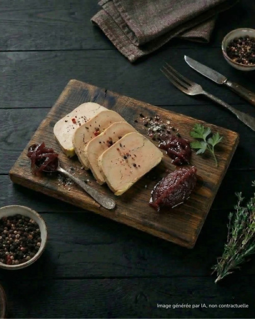 Foie gras maison et confits d’oignons